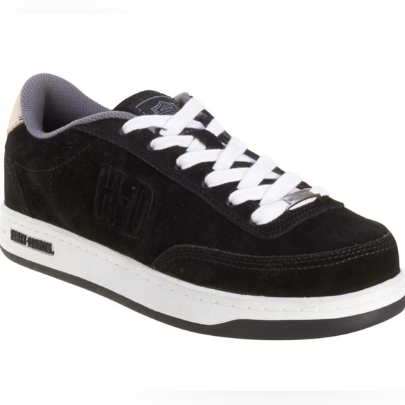 Harley Davidson Suede Steel Toe Shoes, EUC - Picture 3 of 16